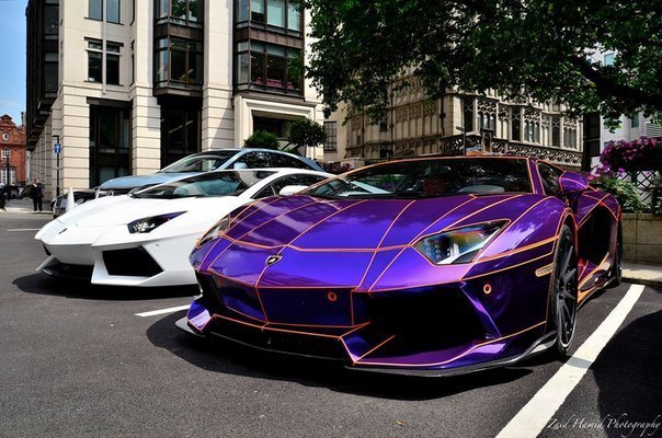 Chrome Purple Lamborghini Aventador By LB-Performance