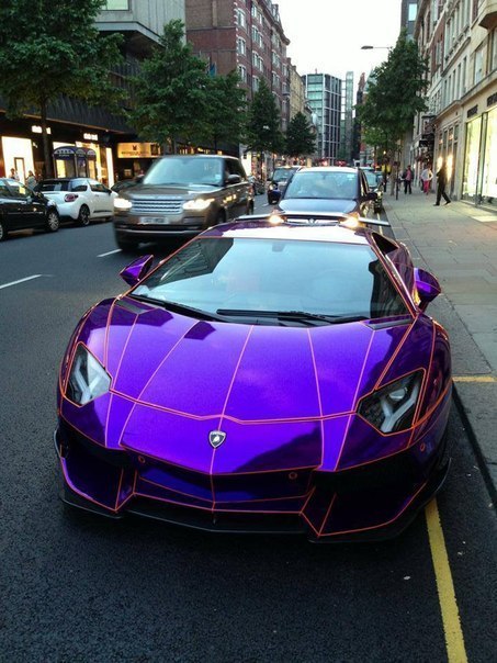 Chrome Purple Lamborghini Aventador By LB-Performance