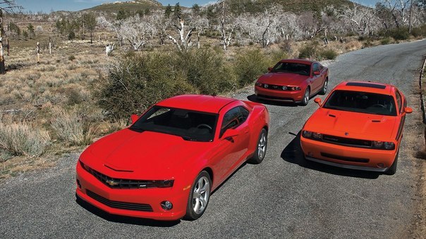 Camaro, Challenger, Mustang