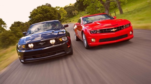 Mustang and Camaro