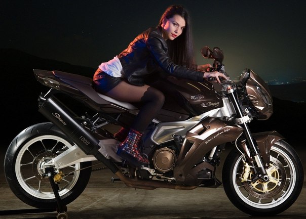 Потрясающий тюнингованный мотоцикл Vilner Aprilia Stingray