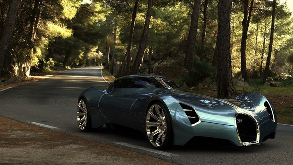Концепт 2025 Bugatti Electron Aerolithe