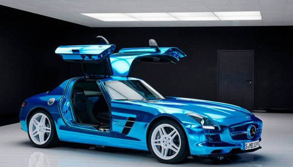 Самый мощный в мире электрокар – Mercedes SLS AMG