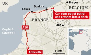 Отказавшие тормоза вынудили водителя проехать половину Франции