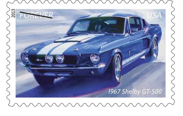 В США выпустили коллекцию марок с легендарными масл-карами