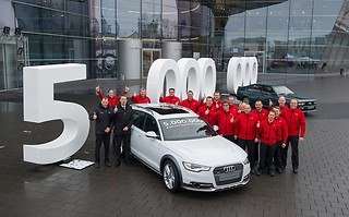 Audi выпустила 5-миллионный полноприводный автомобиль