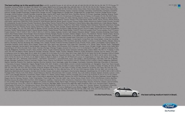 Креативная реклама Ford в Бразилии: 