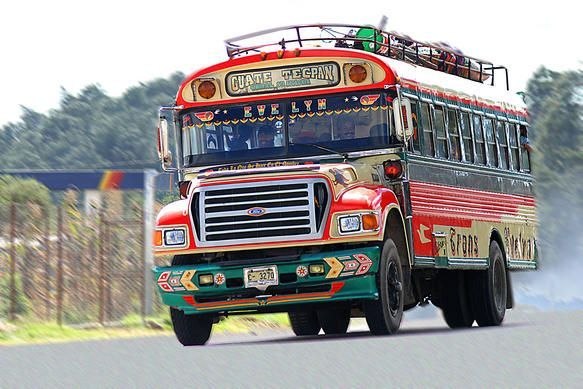 Куриные автобусы в Латинской Америке. 