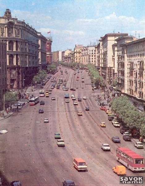 Москва. Час пик. 1980 год.