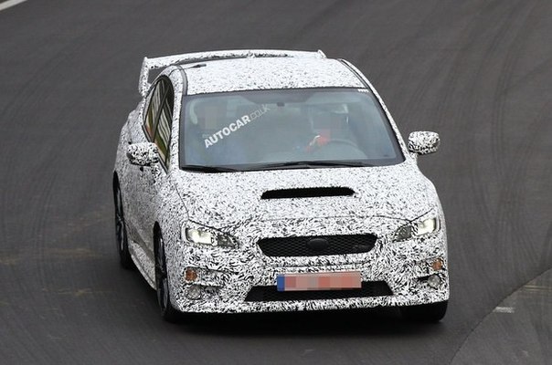 В сети появились фотографии тестов нового Subaru WRX. автомобиль приехал на Нюрбургринг.