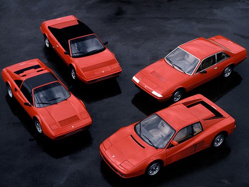 Ferrari Testarossa, Ferrari 412i, Ferrari 328 GTS, Ferrari Mondial