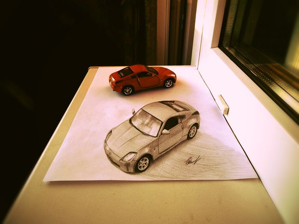 3D рисунок Nissan 350Z