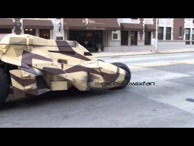 3 Tumblers Batmobile) DRIVING On The Streets!!!