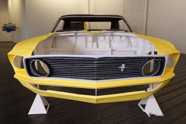 Ford Mustang 1969 года из БУМАГИ