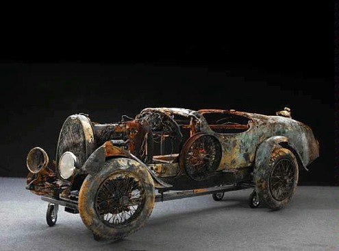 Bugatti Bresciа пролежала на дне озера 70 лет!!!