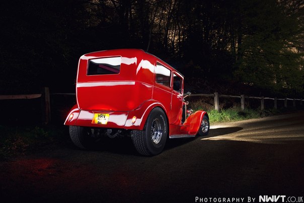 1929 Red Ford Hot Rod