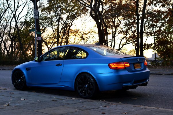 Matte Blue BMW M3 E92