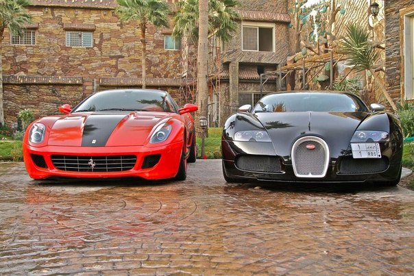 Bugatti Veyron & Ferrari 599