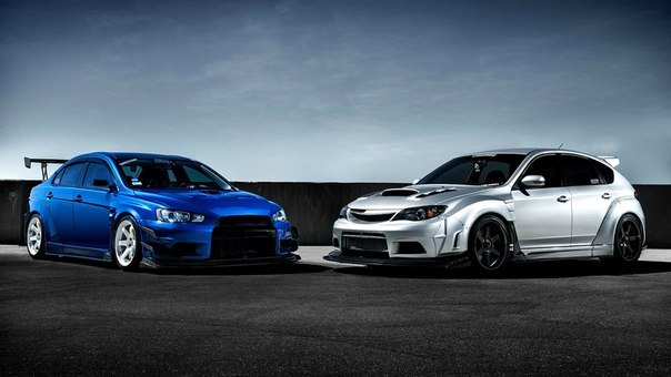 Mitsubishi Lancer Evolution X vs. Subaru Impreza STI