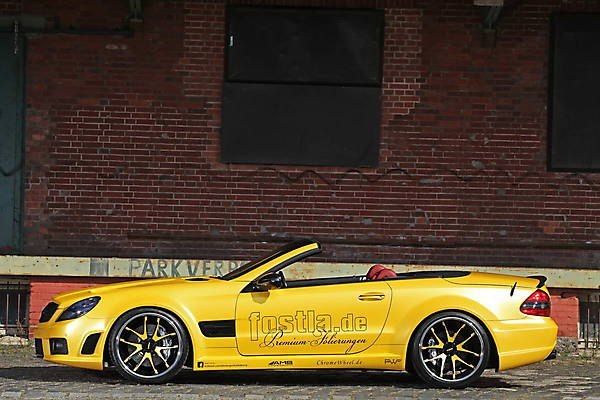 Тюнинг Mercedes-Benz SL55 AMG Liquid Gold от Fostla