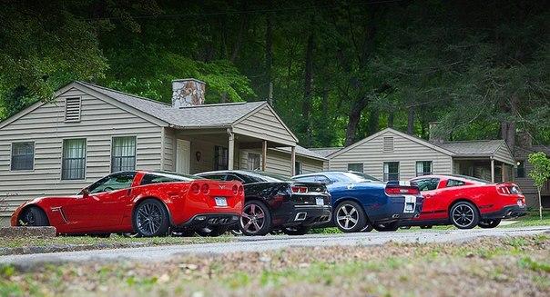 Corvette & Camaro & Challenger & Mustang