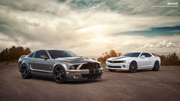 Ford Mustang Shelby GT500 & Chevrolet Camaro SS.