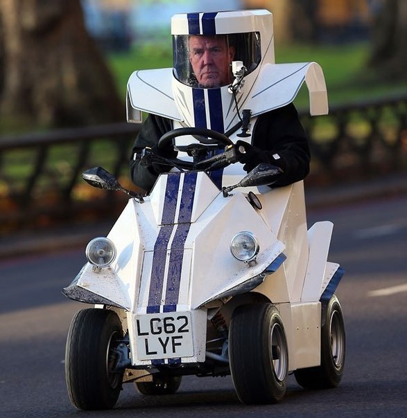 Джереми Кларксон во время съемок очередного сезона британской телепередачи Top Gear, Лондон, Великобритания.