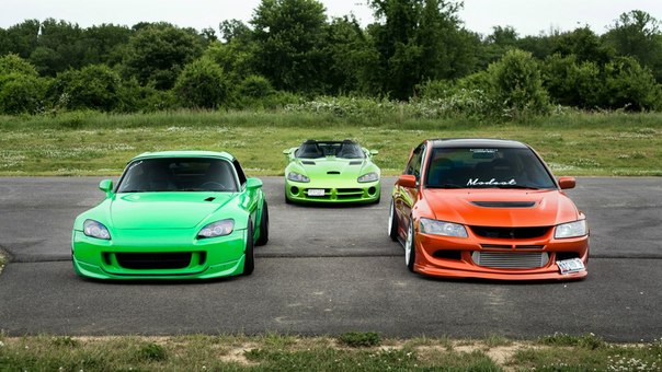 Honda S2000, Dodge Viper, Mitsubishi Lancer Evolution VIII