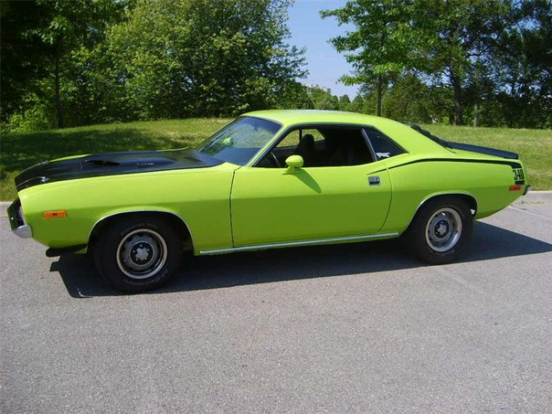 1974 Plymouth CUDA (двигатель HEMI 340' V8 объемом 5.6L