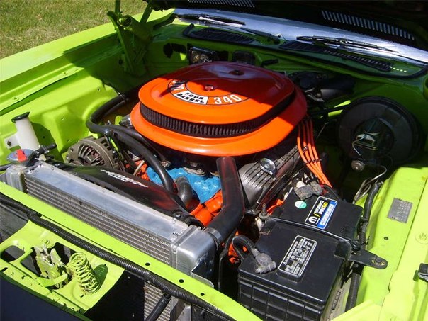1974 Plymouth CUDA (двигатель HEMI 340' V8 объемом 5.6L